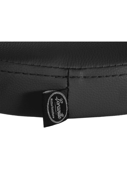 Set van 2 barkrukken Ponte kunstleer chroom, zwart