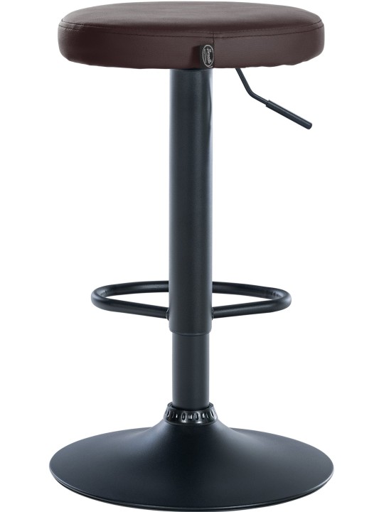 Set van 2 barkrukken Ponte kunstleer, bruin