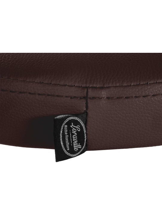 Set van 2 barkrukken Ponte kunstleer, bruin