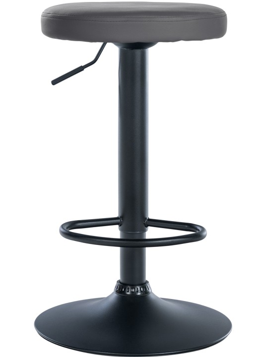 Set van 2 barkrukken Ponte kunstleer, grijs