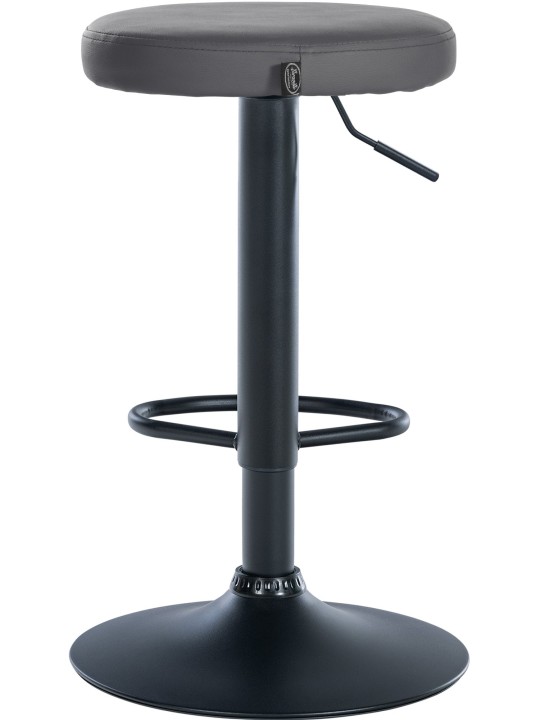 Set van 2 barkrukken Ponte kunstleer, grijs