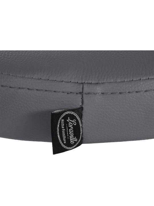 Set van 2 barkrukken Ponte kunstleer, grijs