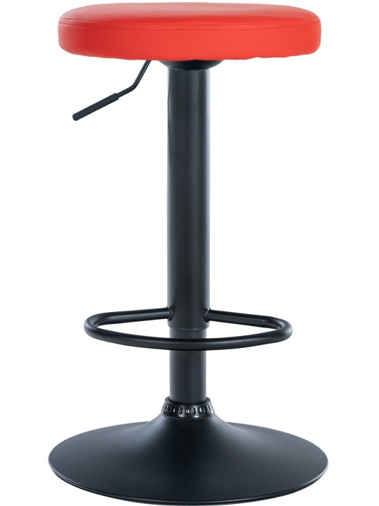 Set van 2 barkrukken Ponte kunstleer, rood