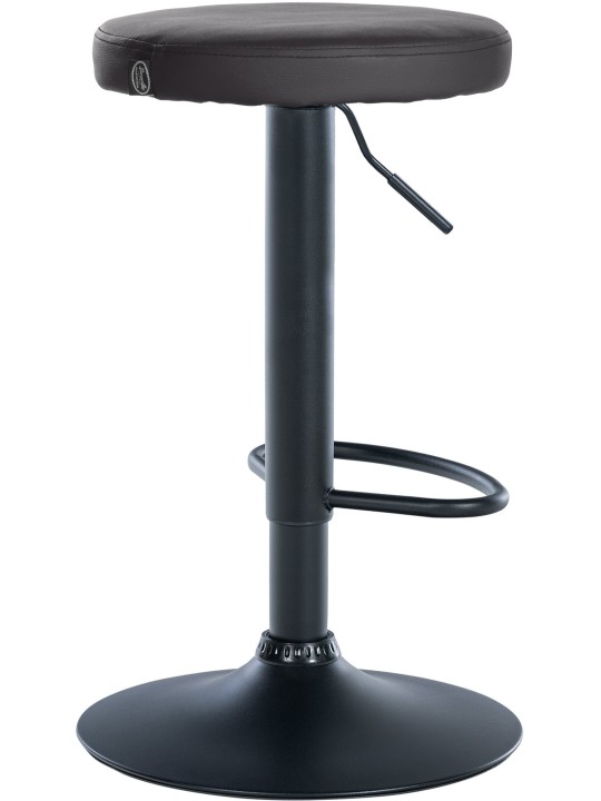 Set van 2 barkrukken Ponte kunstleer, zwart