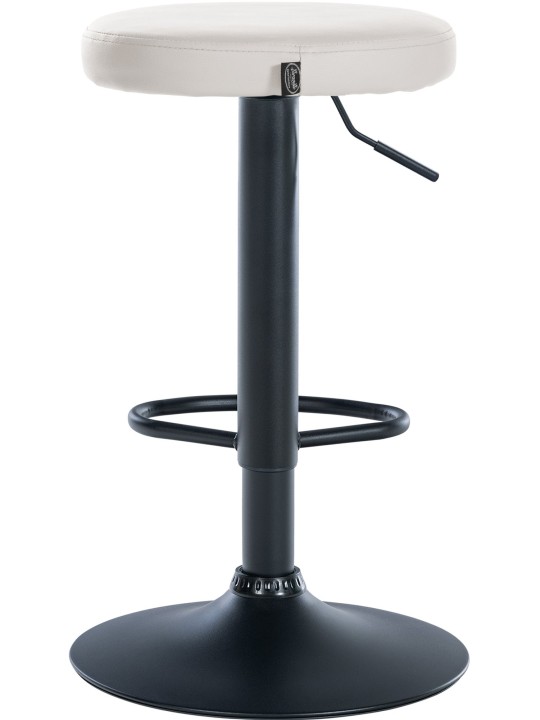 Set van 2 barkrukken Ponte kunstleer, wit