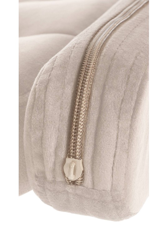 Barkruk Dublin fluweel, crème