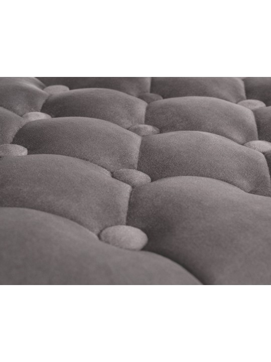 Barkruk Dublin fluweel, grijs