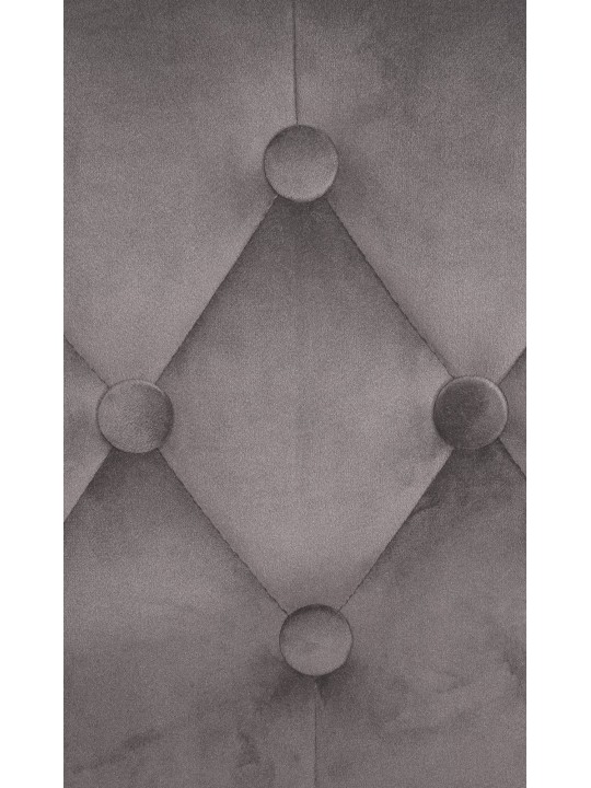 Barkruk Dublin fluweel, grijs