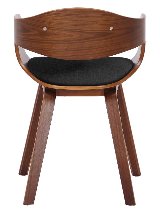 Bezoekersstoel Kingston stof, walnoot/donkergrijs Bezoekersstoel Kingston stof, walnoot/donkergrijs