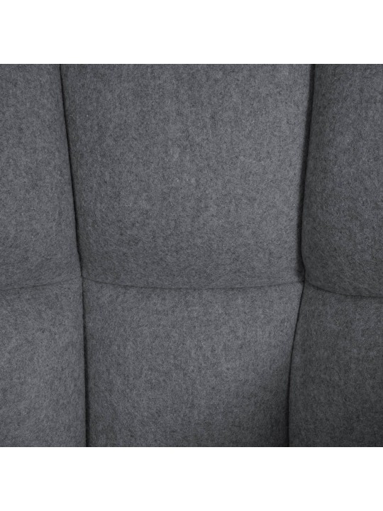 Barkruk Damaso W vilt, grijs