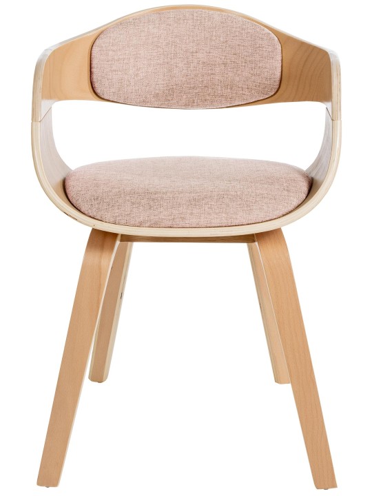 Set van 2 stoelen Kingston stof, naturel/crème