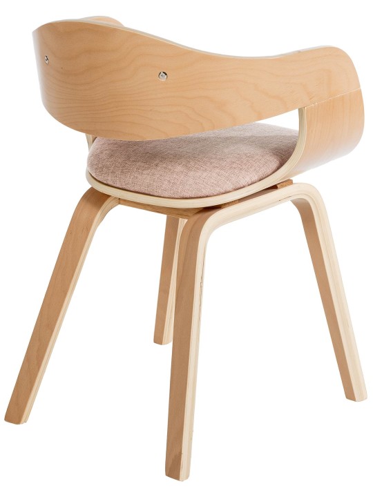 Set van 2 stoelen Kingston stof, naturel/crème