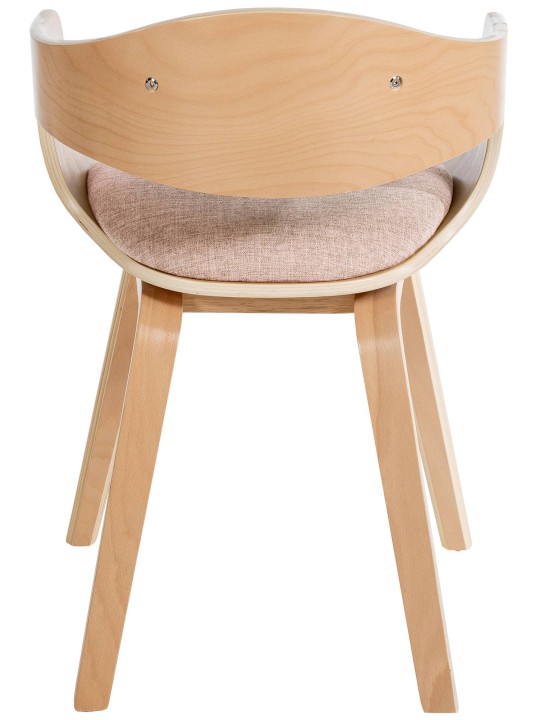 Set van 2 stoelen Kingston stof, naturel/crème