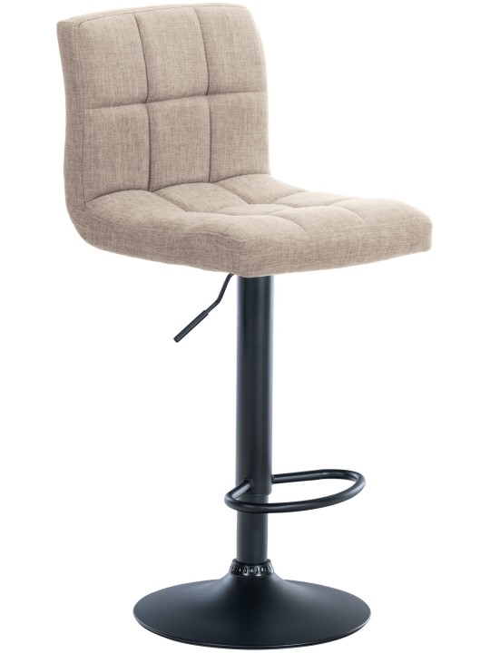 Set van 2 barkrukken Calma stof, crème