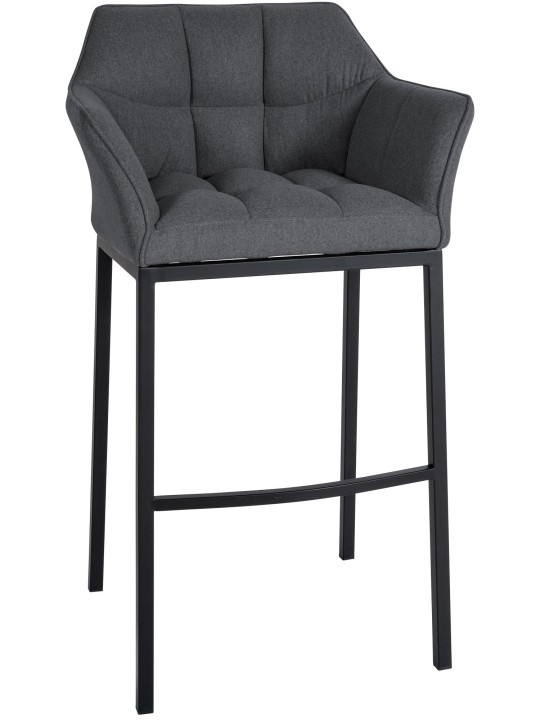 Barkruk Damaso B vilt met 4-poots frame, grijs Barkruk Damaso B vilt met 4-poots frame, grijs