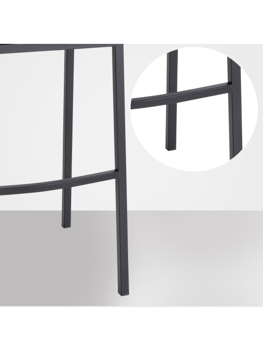 Barkruk Damaso B vilt met 4-poots frame, grijs Barkruk Damaso B vilt met 4-poots frame, grijs