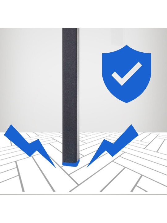 Barkruk Damaso B vilt met 4-poots frame, grijs Barkruk Damaso B vilt met 4-poots frame, grijs
