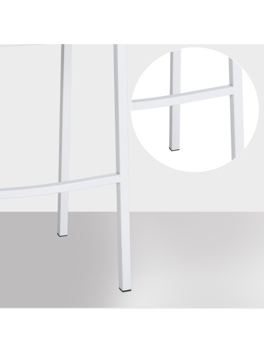 Barkruk Damaso W vilt met 4-poots frame, antraciet Barkruk Damaso W vilt met 4-poots frame, antraciet