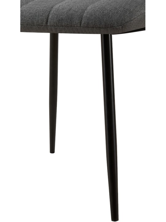 Stoel Dijon stof, donkergrijs