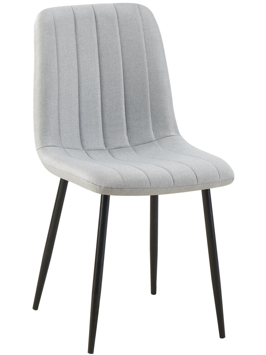 Stoel Dijon stof, grijs
