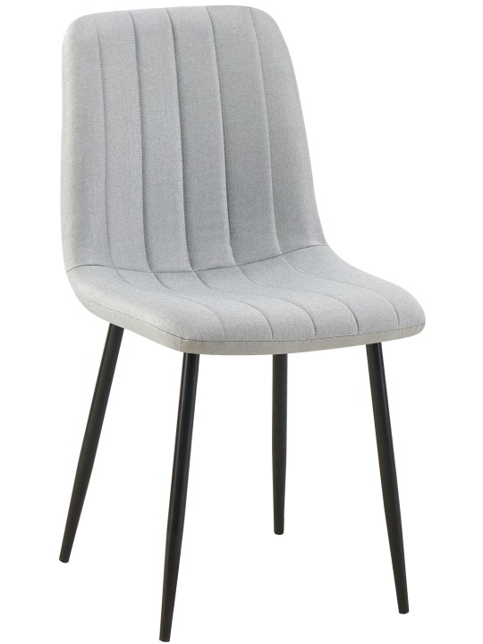 Stoel Dijon stof, grijs