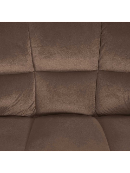 Barkruk Damaso W fluweel, bruin