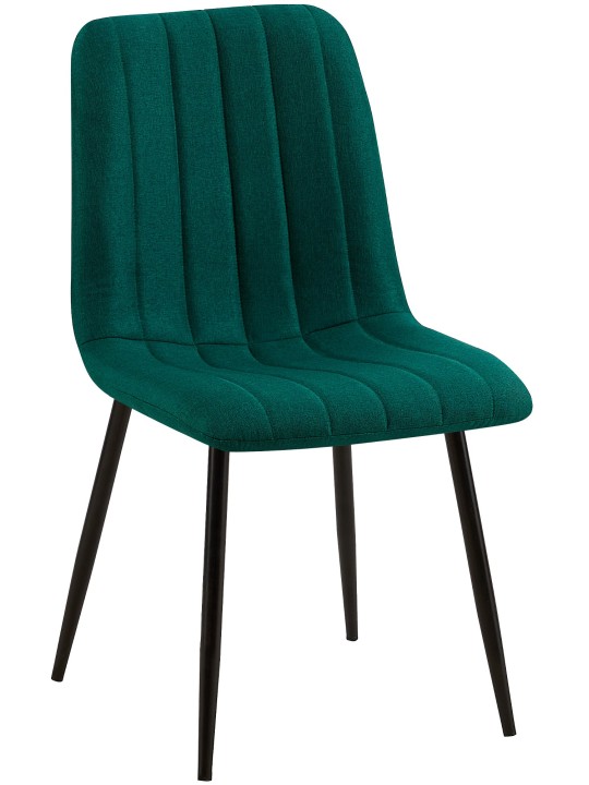 Stoel Dijon stof, donkergroen