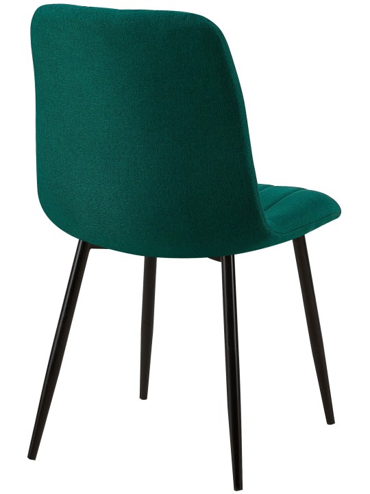 Stoel Dijon stof, donkergroen