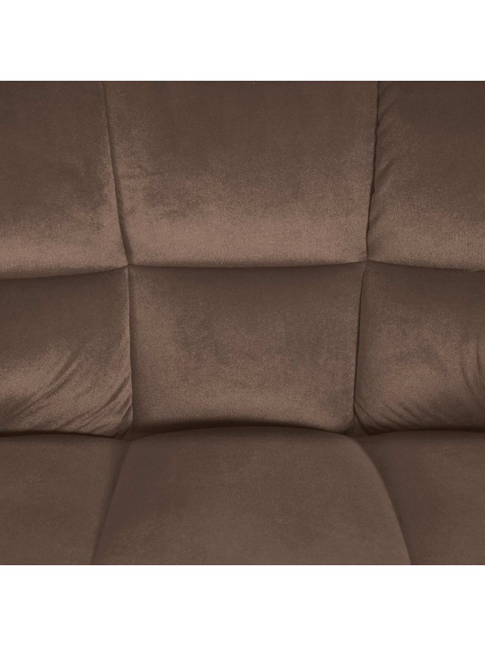 Barkruk Damaso B fluweel met 4-poots frame, bruin Barkruk Damaso B fluweel met 4-poots frame, bruin