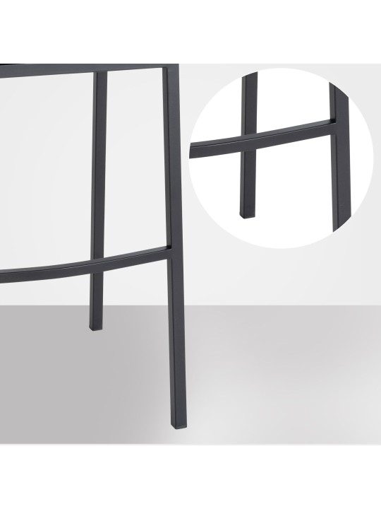 Barkruk Damaso B fluweel met 4-poots frame, bruin Barkruk Damaso B fluweel met 4-poots frame, bruin