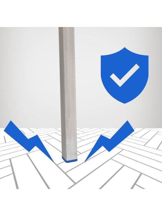 Barkruk Damaso E fluweel met 4-poots frame, grijs Barkruk Damaso E fluweel met 4-poots frame, grijs