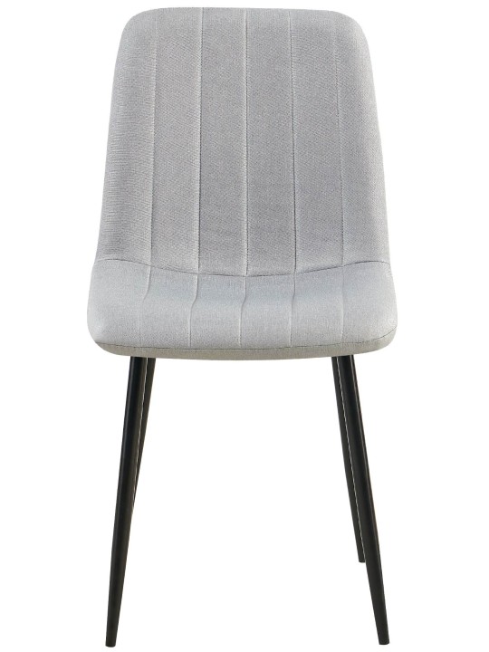 Set van 4 stoelen Dijon stof, grijs