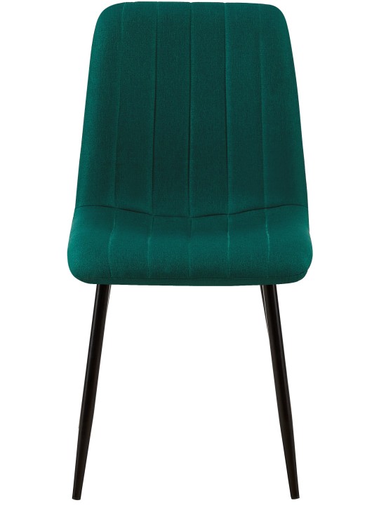 Set van 4 stoelen Dijon stof, donkergroen