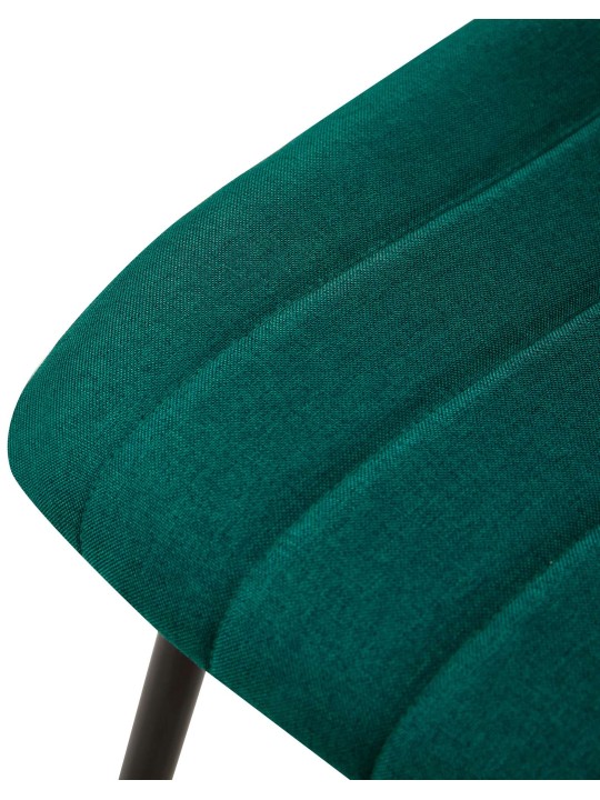 Set van 4 stoelen Dijon stof, donkergroen