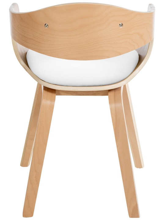 Set van 2 stoelen Kingston kunstleer, naturel/wit