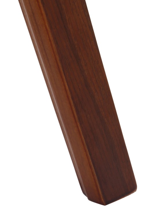 Set van 2 stoelen Kingston kunstleer, walnoot/crème