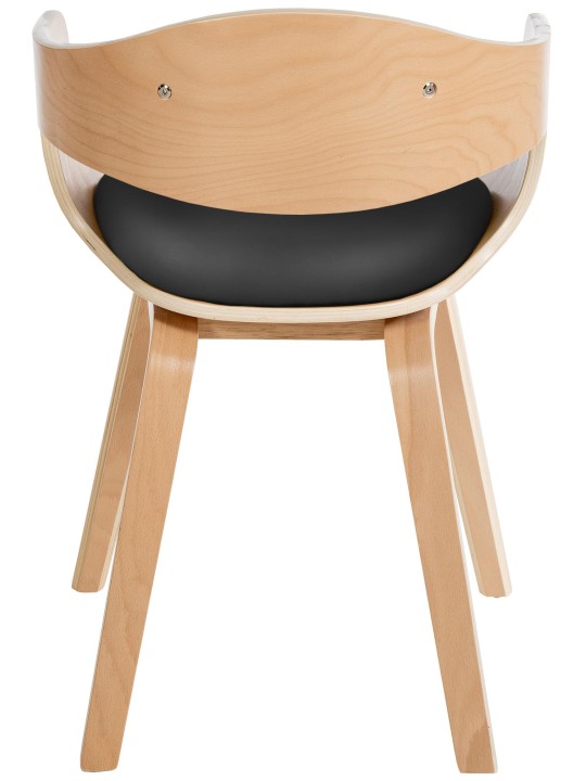 Set van 2 stoelen Kingston kunstleer, naturel/zwart