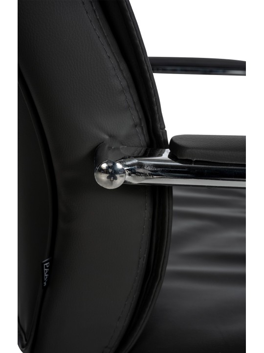 Set van 2 bezoekersstoelen Sievert, zwart