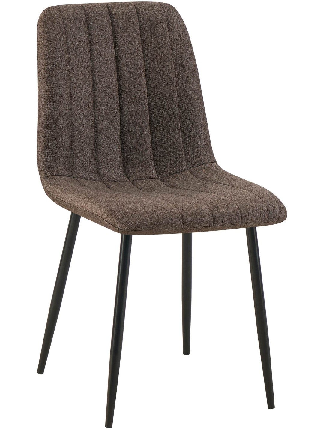 Stoel Dijon stof, bruin