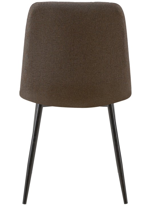 Stoel Dijon stof, bruin