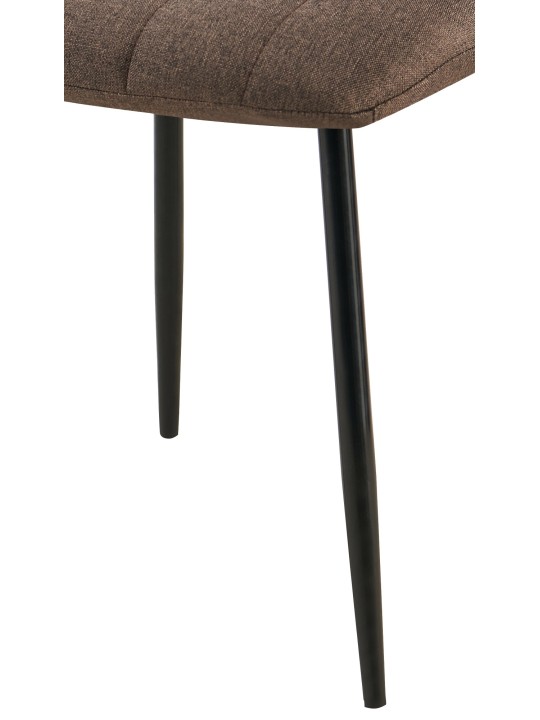 Stoel Dijon stof, bruin