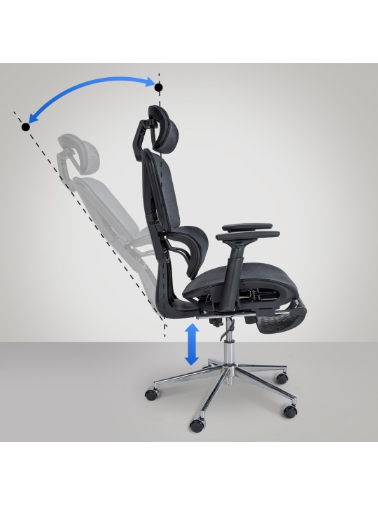 Bureaustoel Grover, zwart