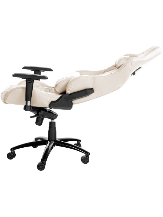 Bureaustoel Keren echt leer, crème