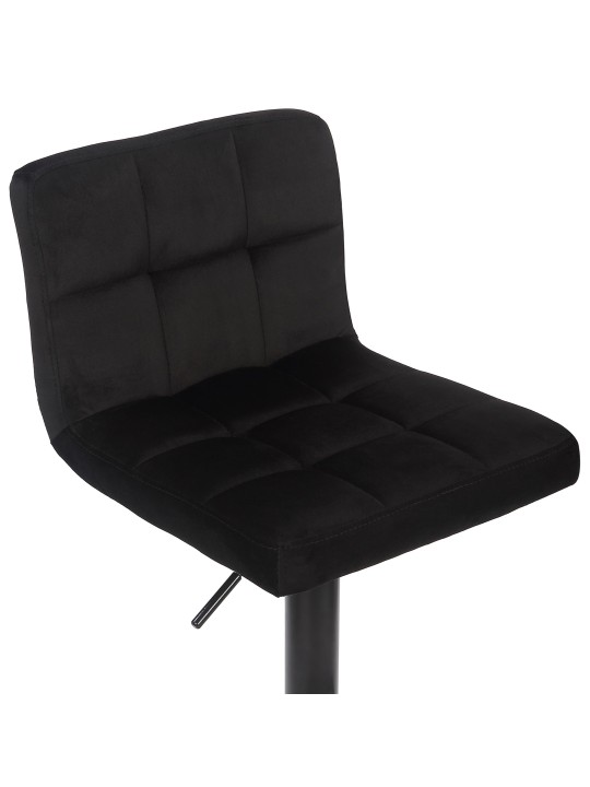 Barkruk Feni fluweel, zwart Barkruk Feni fluweel, zwart