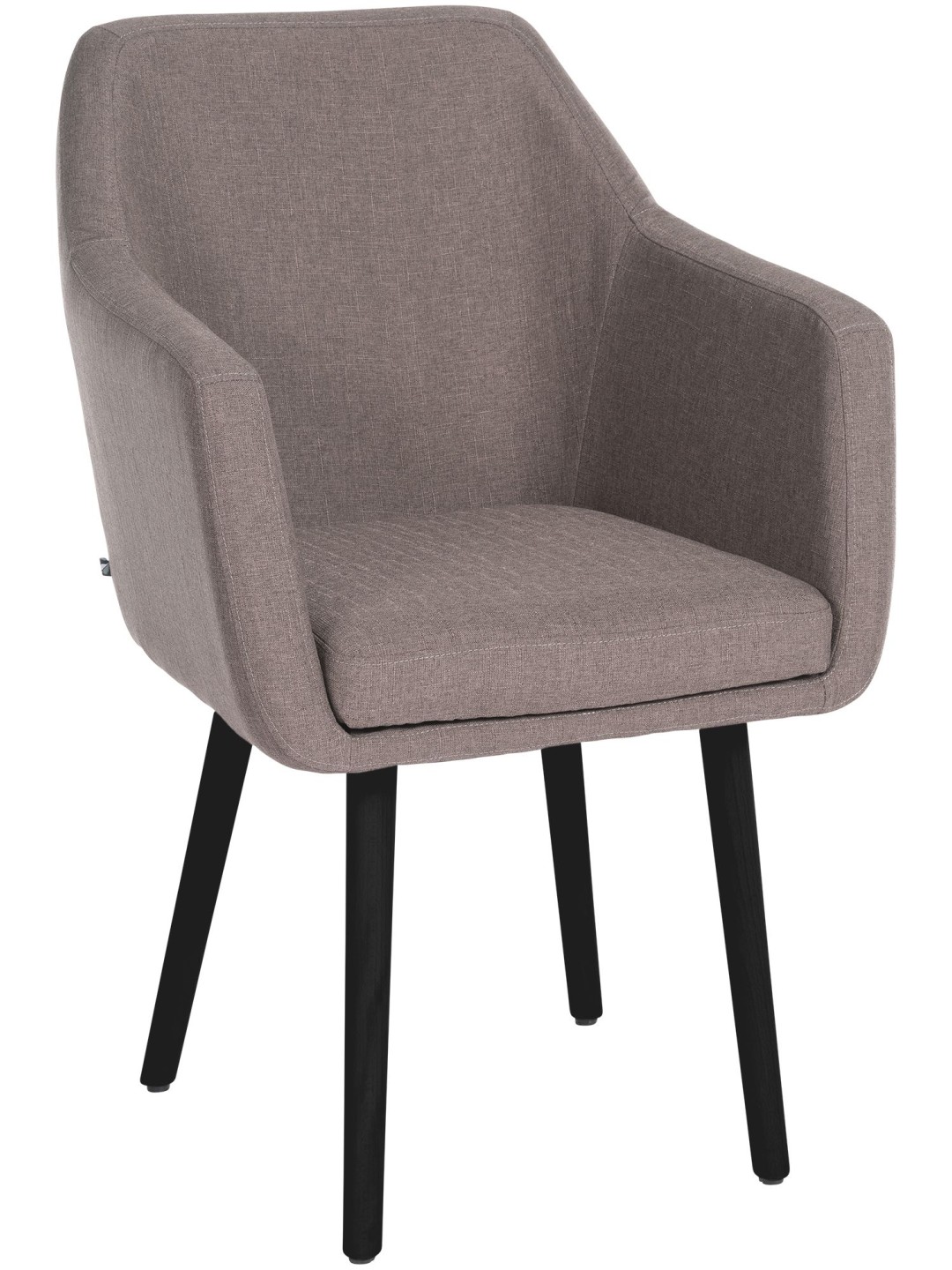 Bezoekersstoel Utrecht stof, taupe