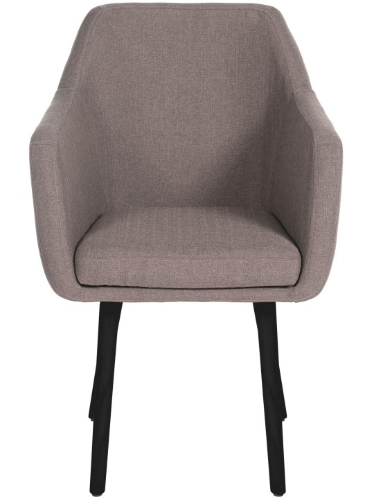 Bezoekersstoel Utrecht stof, taupe