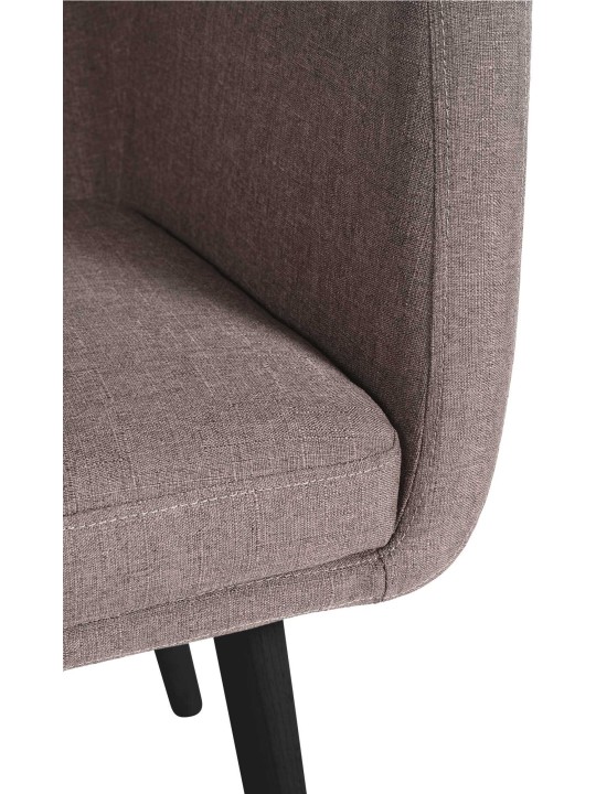 Bezoekersstoel Utrecht stof, taupe