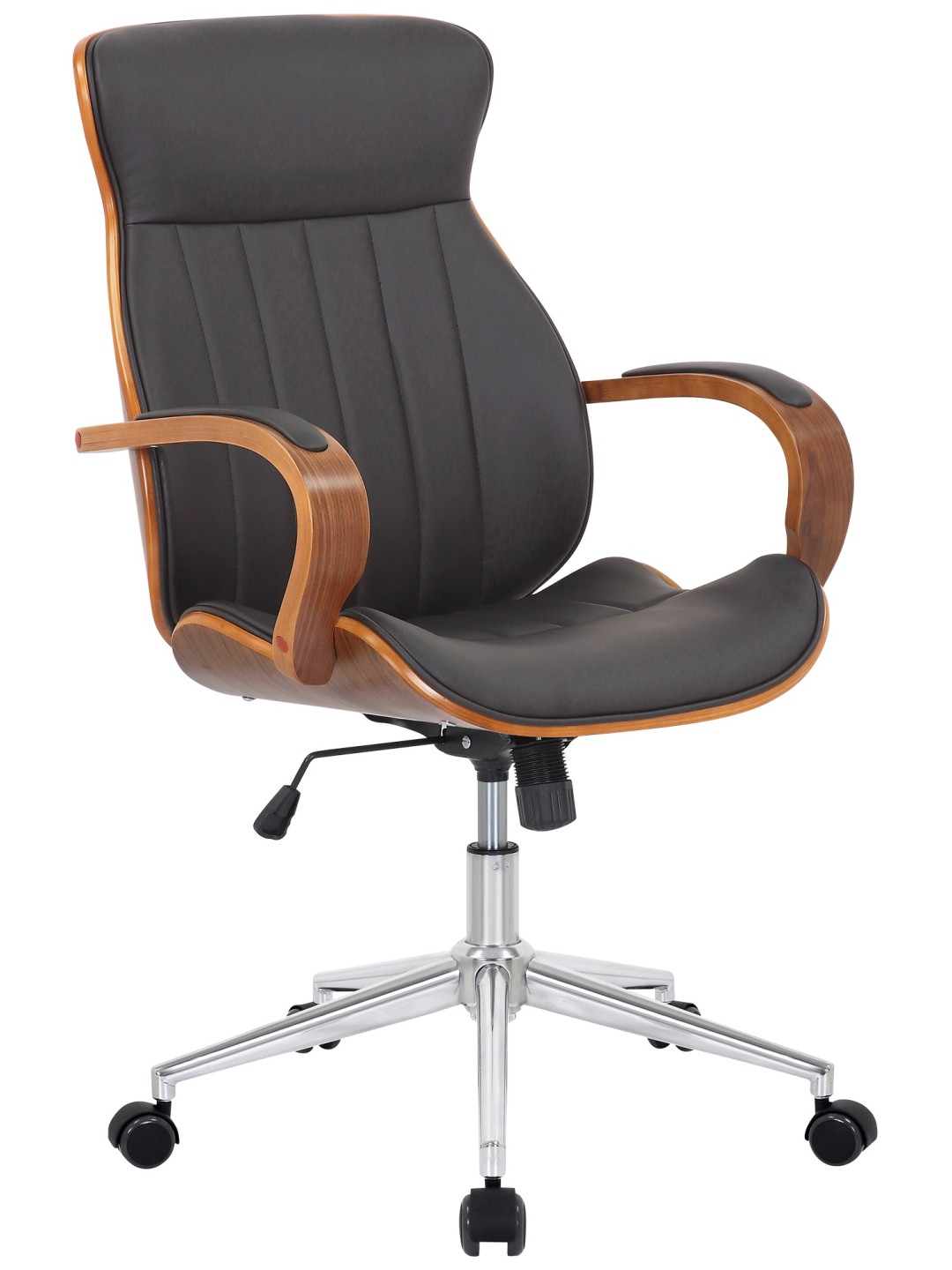 Bureaustoel Melilla kunstleer, walnoot/bruin