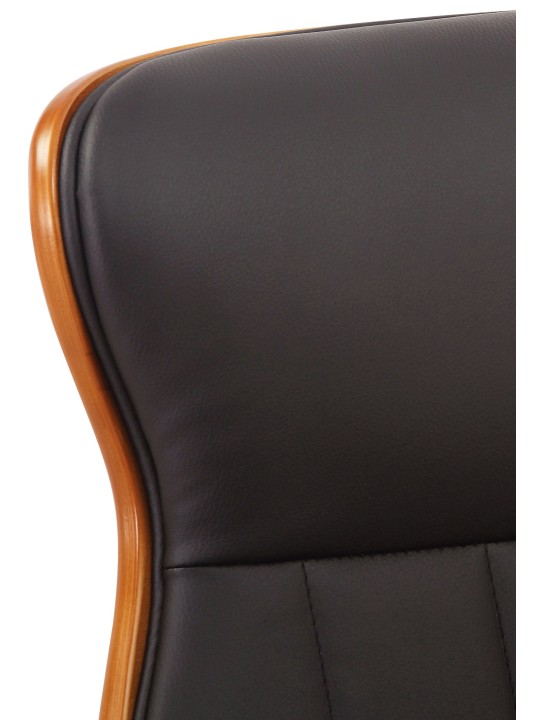 Bureaustoel Melilla kunstleer, walnoot/bruin