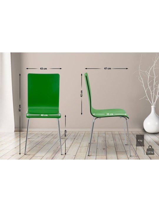 Bezoekersstoel Pepe, groen